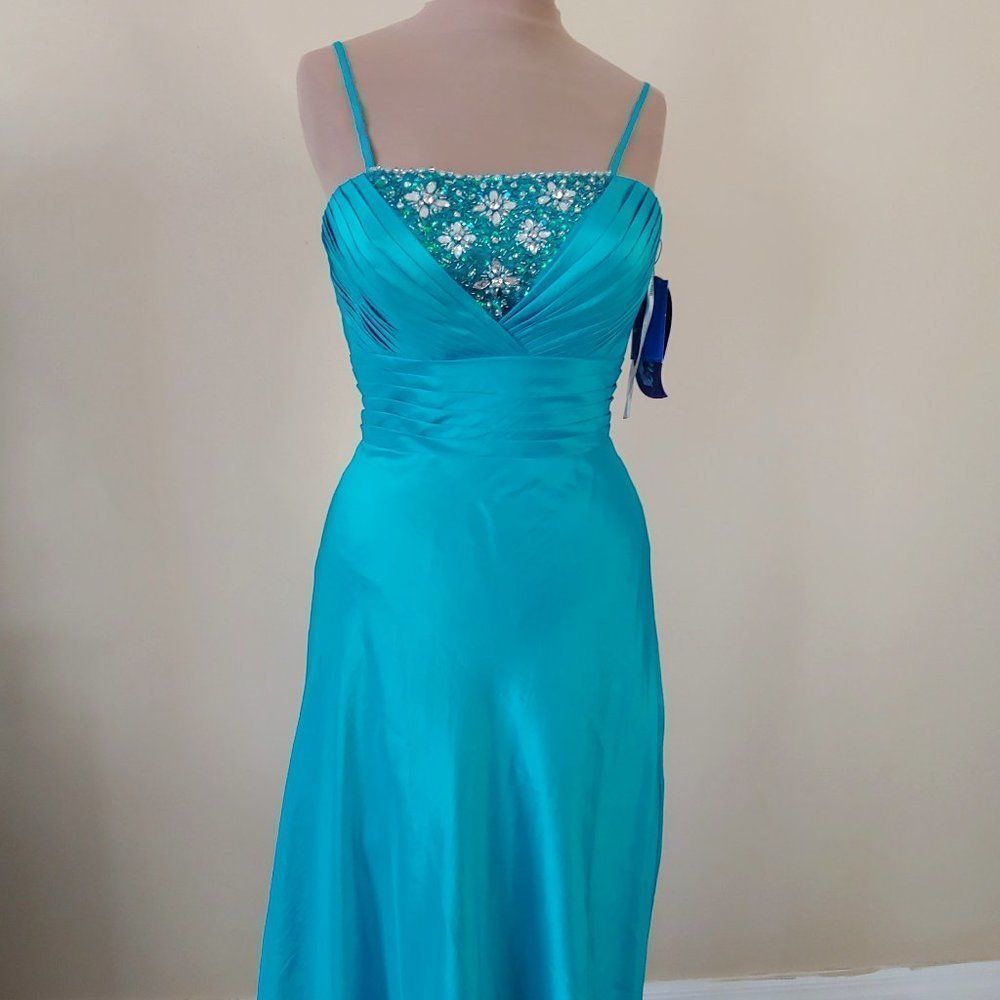 NWT Dreamz by Riva A-Line Long Gown Style #828